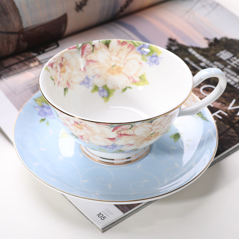 European style bone China coffee cup and saucer set