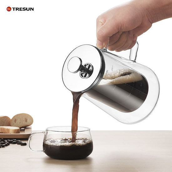 High borosilicate Pyrex double layer coffee press