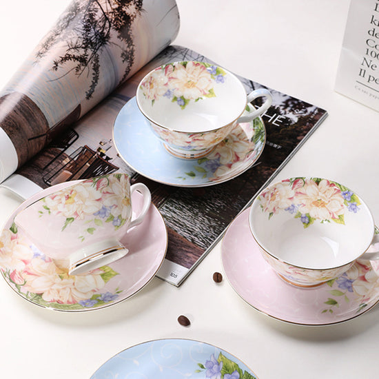 European style bone China coffee cup and saucer set