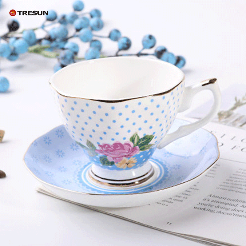 Bone China coffee cup and saucer set