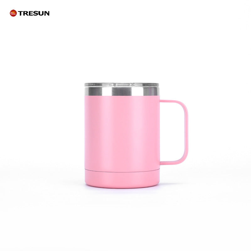 12oz Office Cup 304 stainless steel vacuum cup with handle