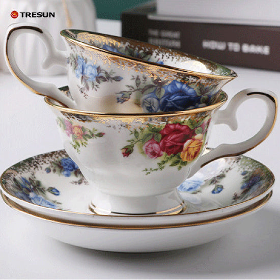 German-style British style bone China coffee cup and saucer set