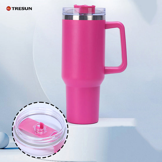 40oz Car cup with handle Insulated cold Bullion cup thermos cup