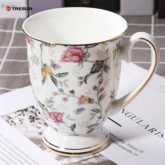 Goblet bone China ceramic cup