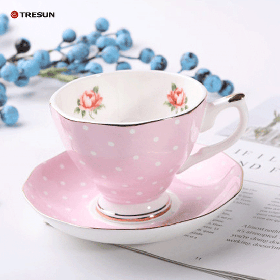 Bone China coffee cup and saucer set