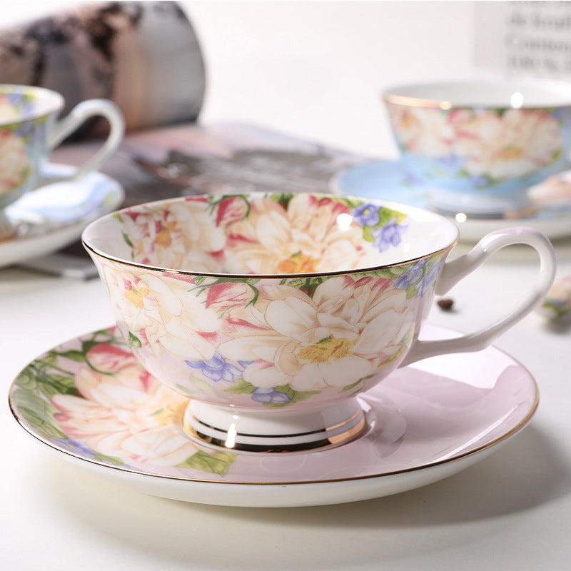 European style bone China coffee cup and saucer set