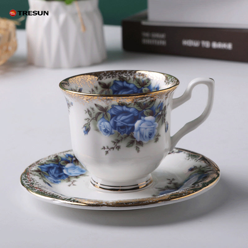 German-style British style bone China coffee cup and saucer set