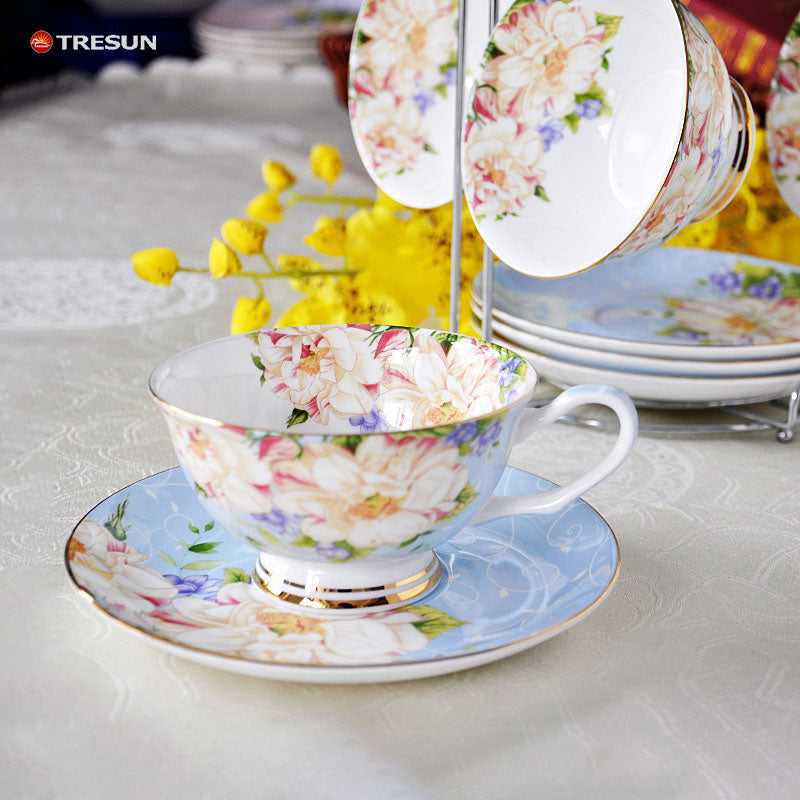 European style bone China coffee cup and saucer set