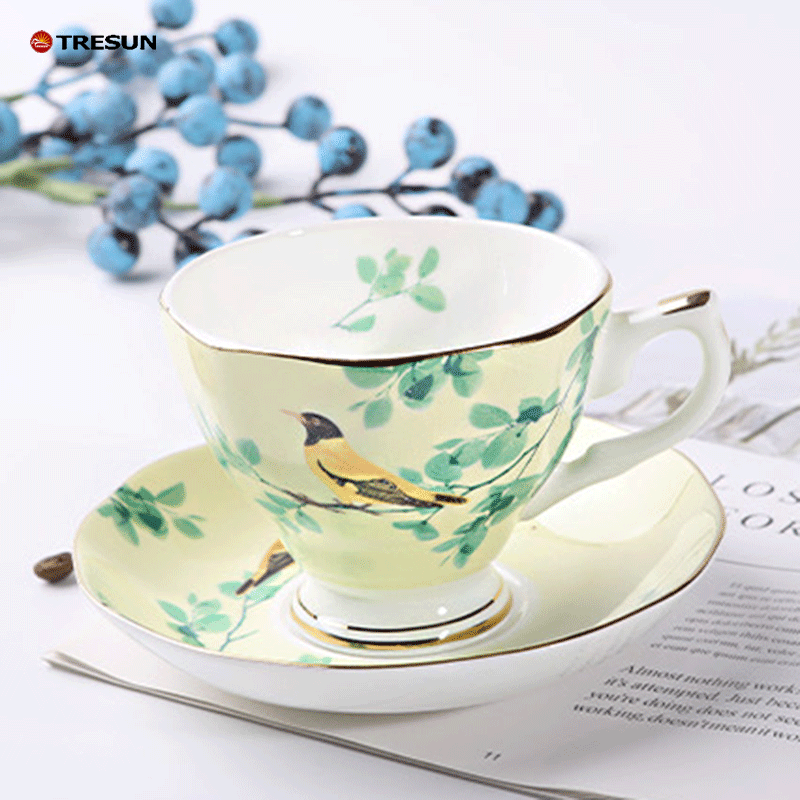 Bone China coffee cup and saucer set