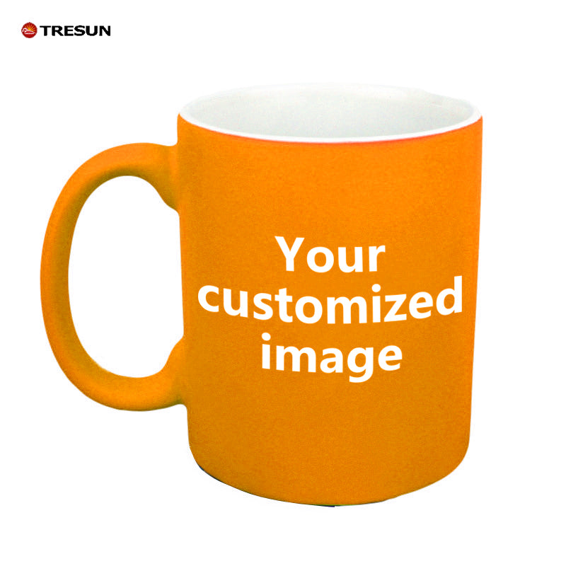 Custom photo text logo Gift fluorescent mug