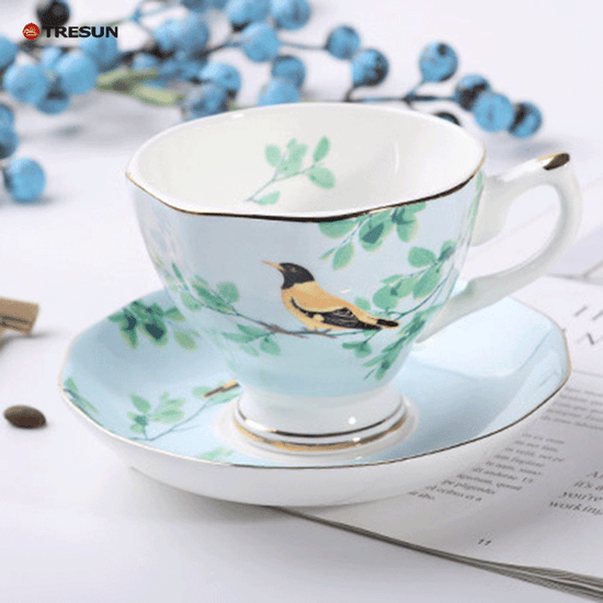 Bone China coffee cup and saucer set