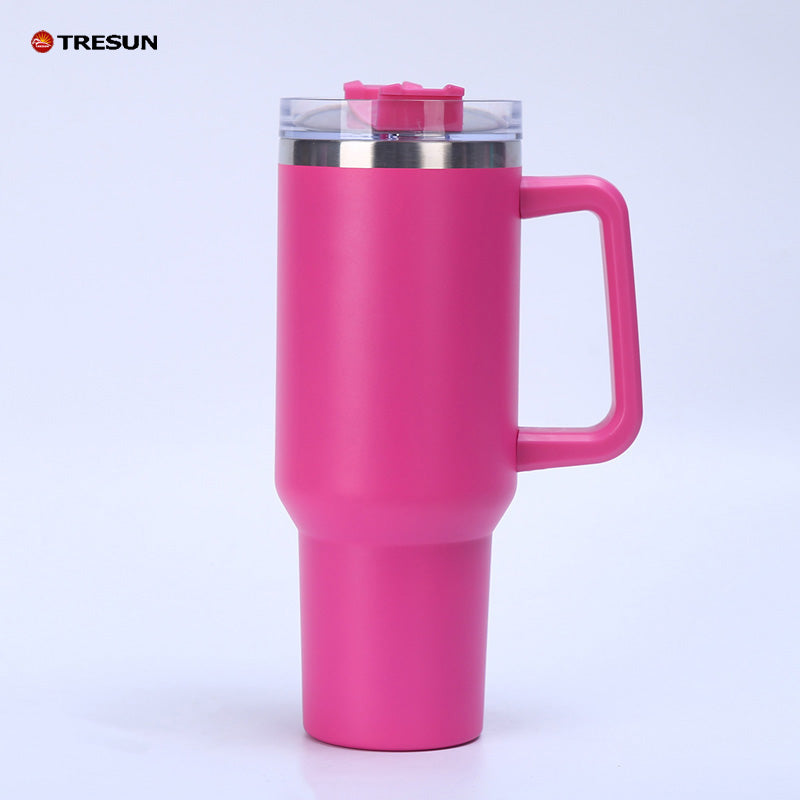 40oz Car cup with handle Insulated cold Bullion cup thermos cup