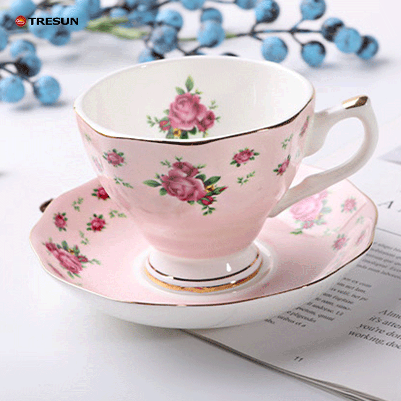 Bone China coffee cup and saucer set