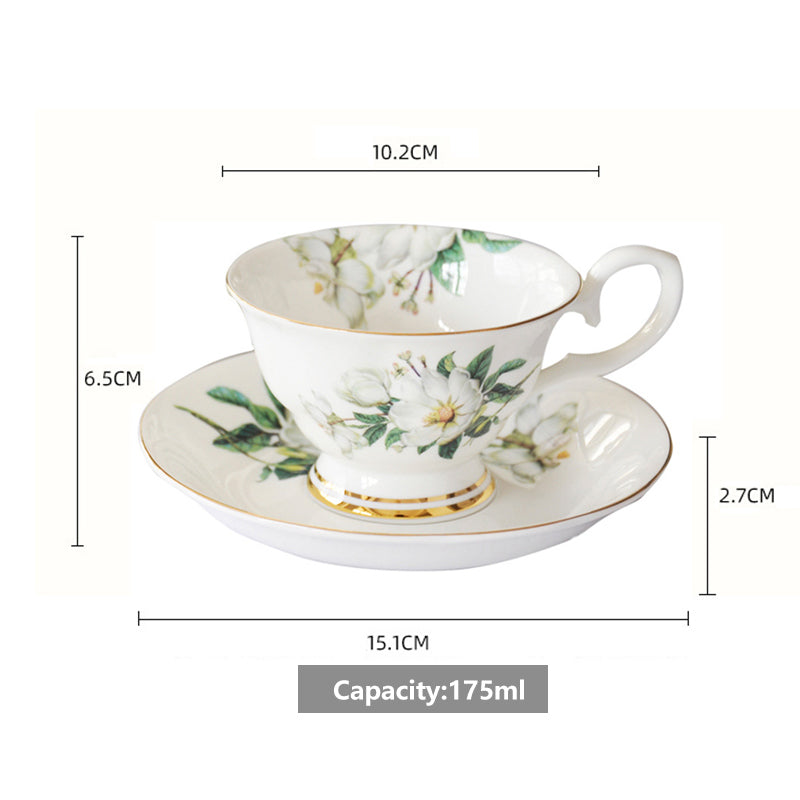 Bone China coffee cup saucer ceramic cup set