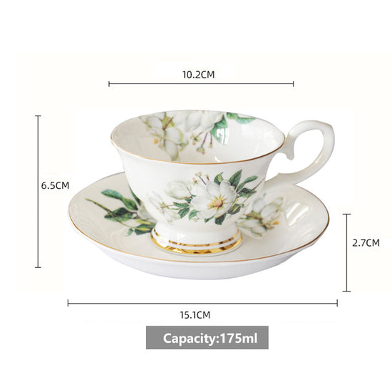 Bone China coffee cup saucer ceramic cup set