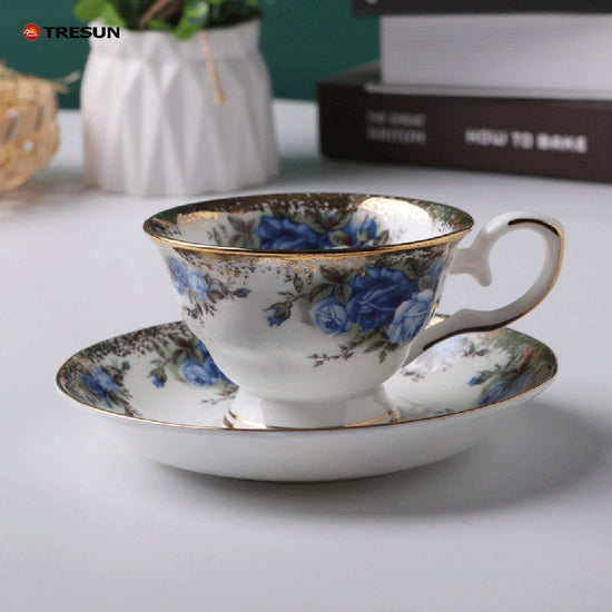 German-style British style bone China coffee cup and saucer set