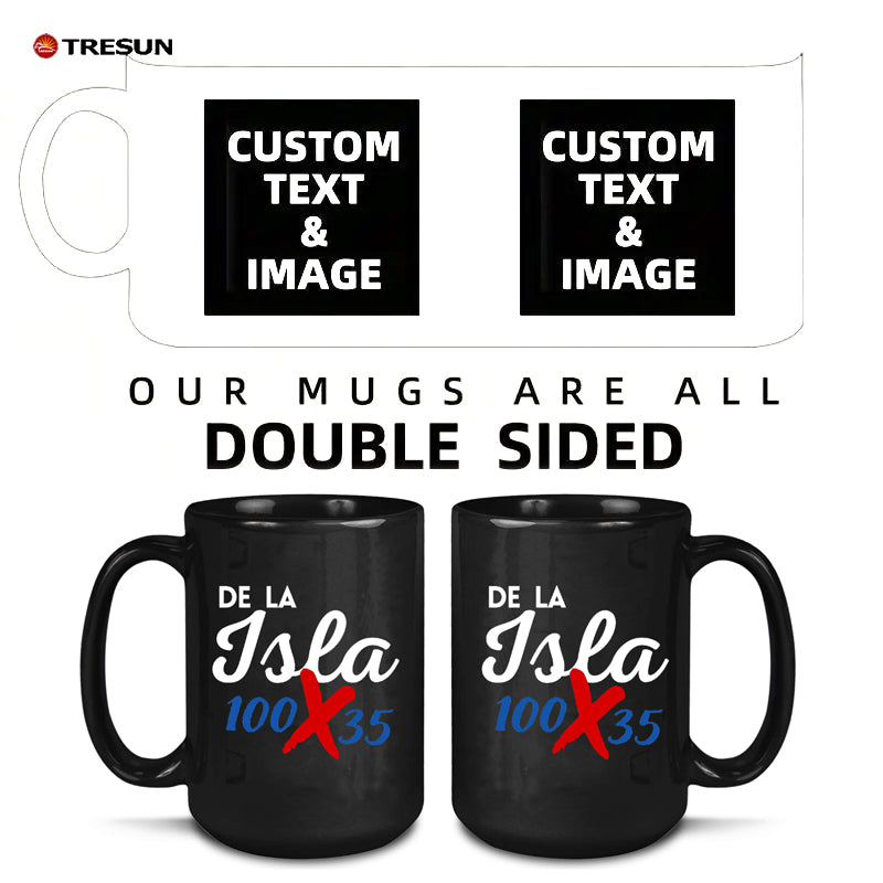 Custom picture text logo gift 15oz mug