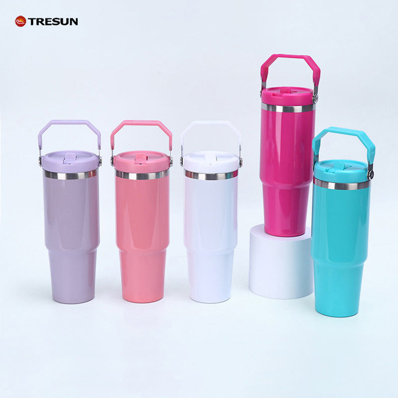 30oz stainless steel portable car cup thermos cup