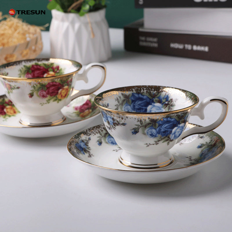 German-style British style bone China coffee cup and saucer set