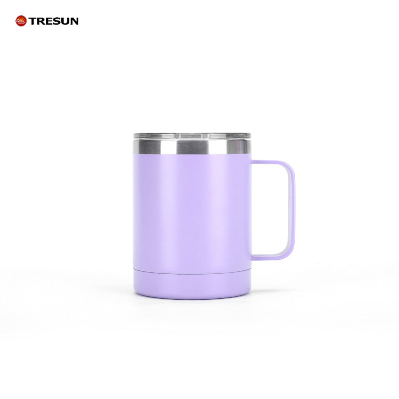 12oz Office Cup 304 stainless steel vacuum cup with handle