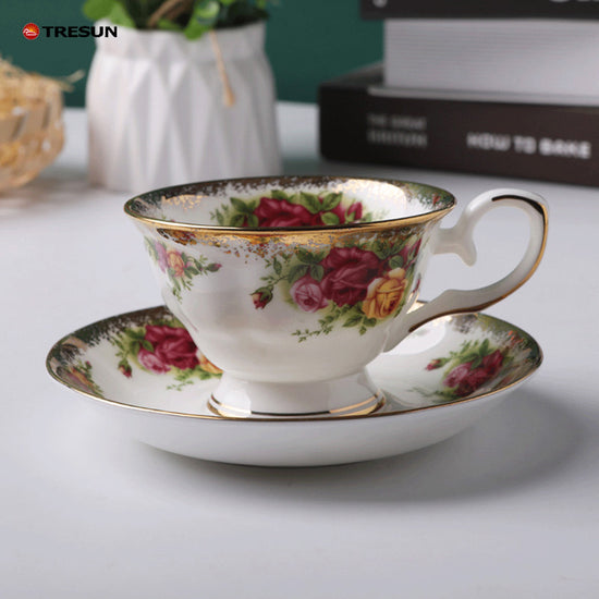 German-style British style bone China coffee cup and saucer set