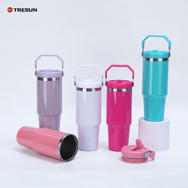 30oz stainless steel portable car cup thermos cup