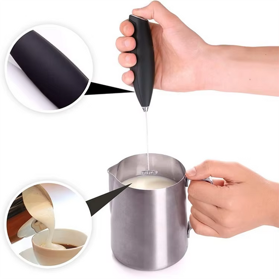 Electric Milk Frother For Perfectly Frothed Coffee And Creamy Cappuccinos Non-Battery