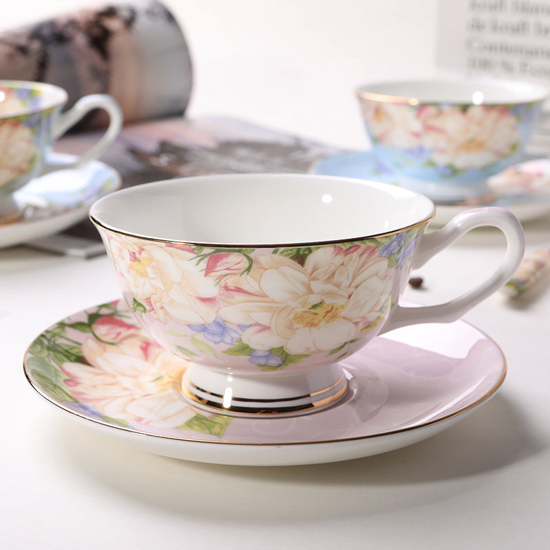 European style bone China coffee cup and saucer set