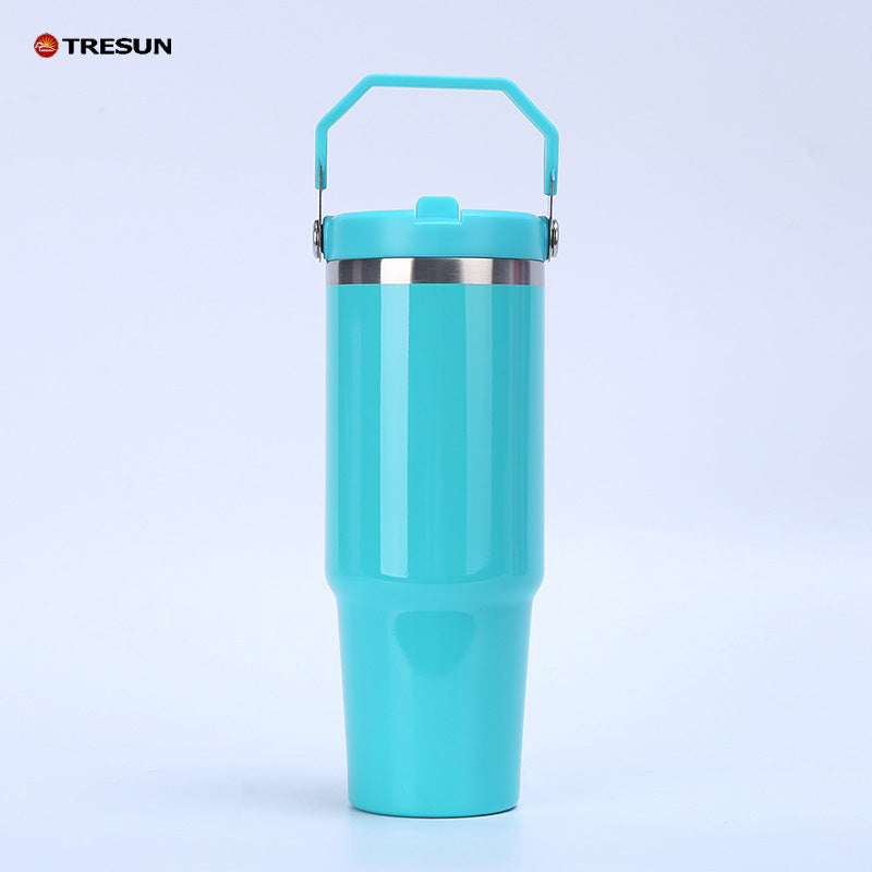 30oz stainless steel portable car cup thermos cup