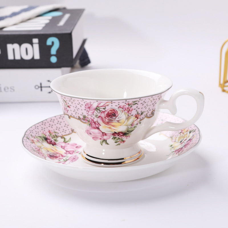 Bone China coffee cup saucer ceramic cup set