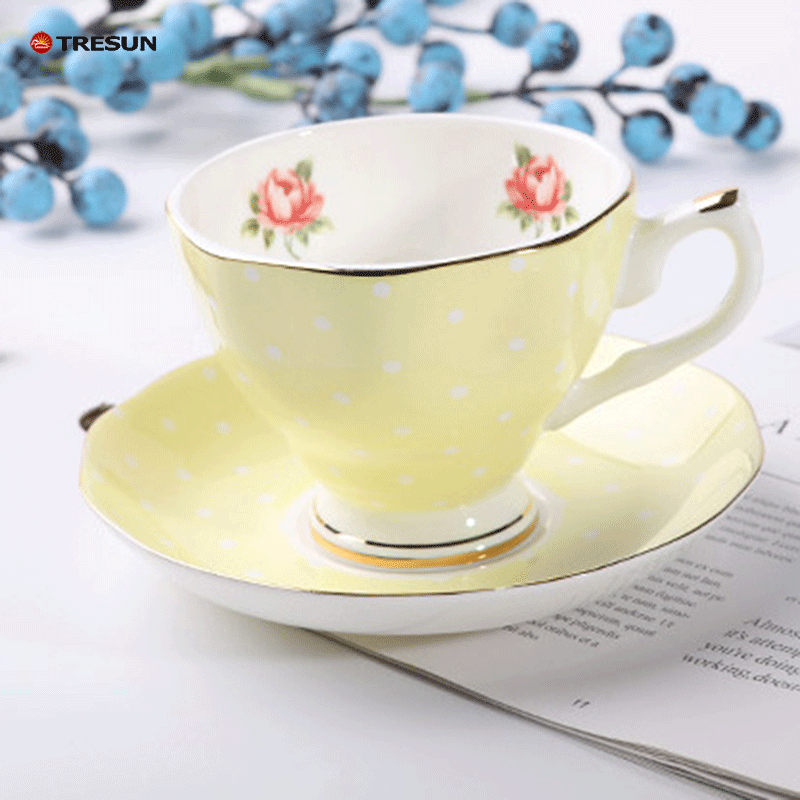 Bone China coffee cup and saucer set