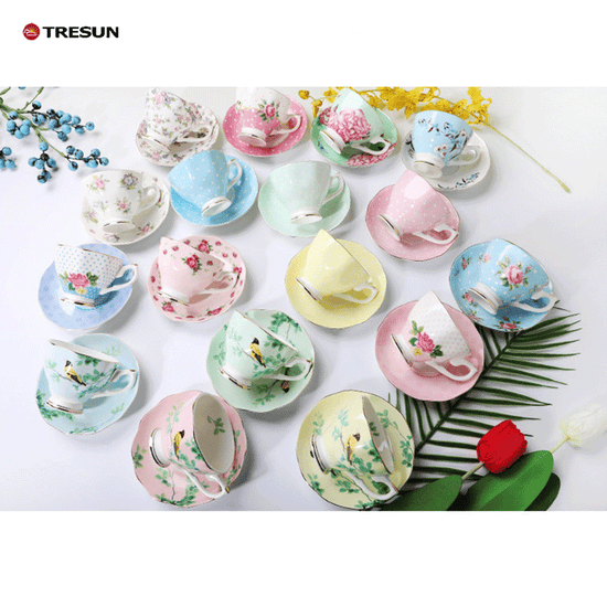 Bone China coffee cup and saucer set