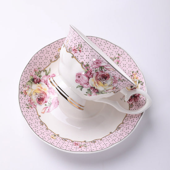 Bone China coffee cup saucer ceramic cup set