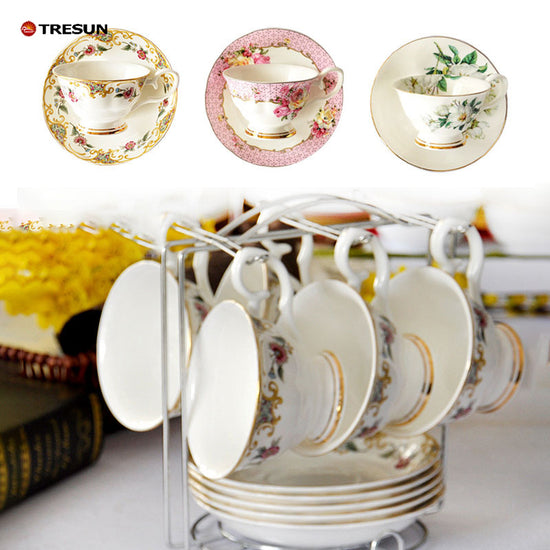 Bone China coffee cup saucer ceramic cup set