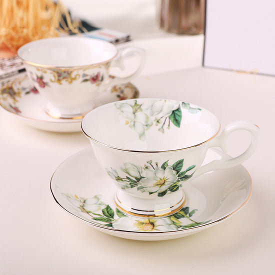 Bone China coffee cup saucer ceramic cup set