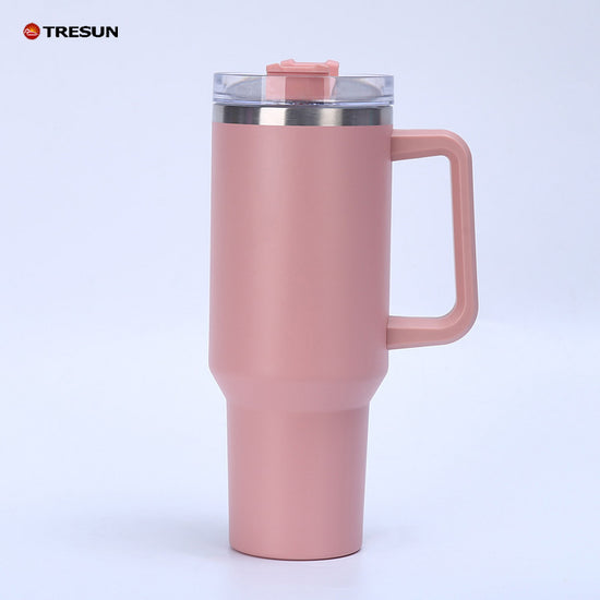 40oz Car cup with handle Insulated cold Bullion cup thermos cup