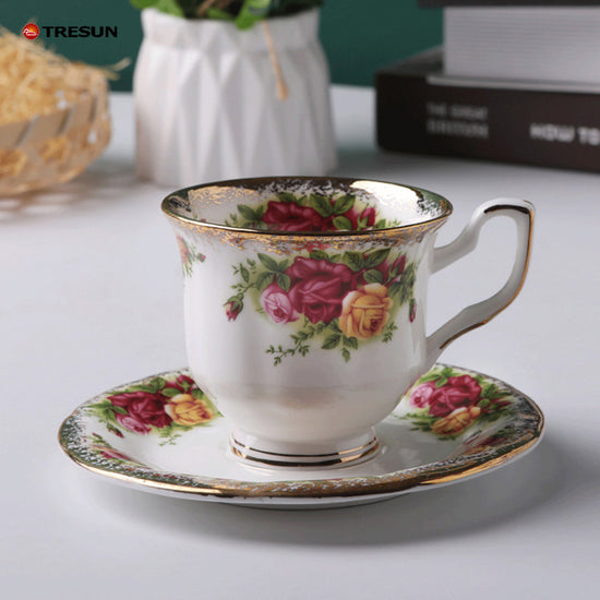 German-style British style bone China coffee cup and saucer set