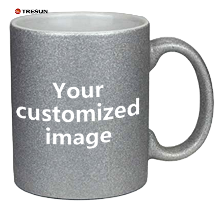 Custom picture text logo gift flash mug