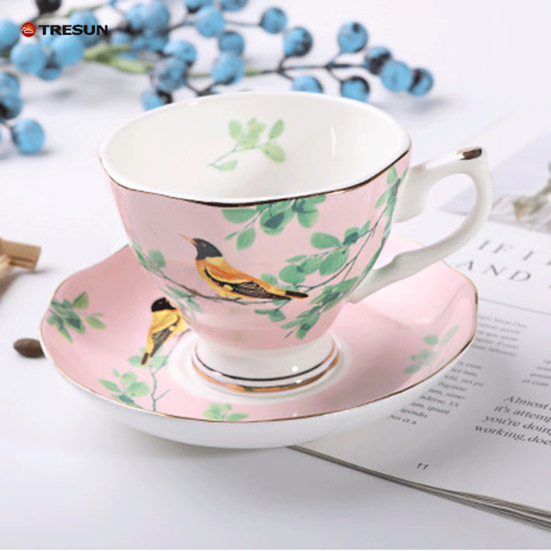 Bone China coffee cup and saucer set