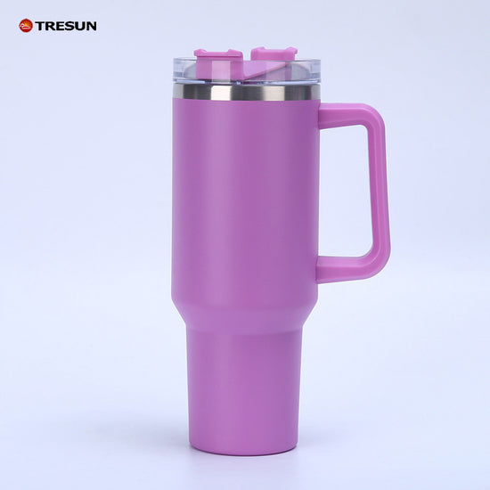 40oz Car cup with handle Insulated cold Bullion cup thermos cup