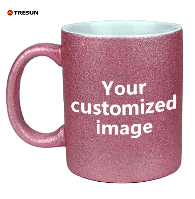 Custom picture text logo gift flash mug