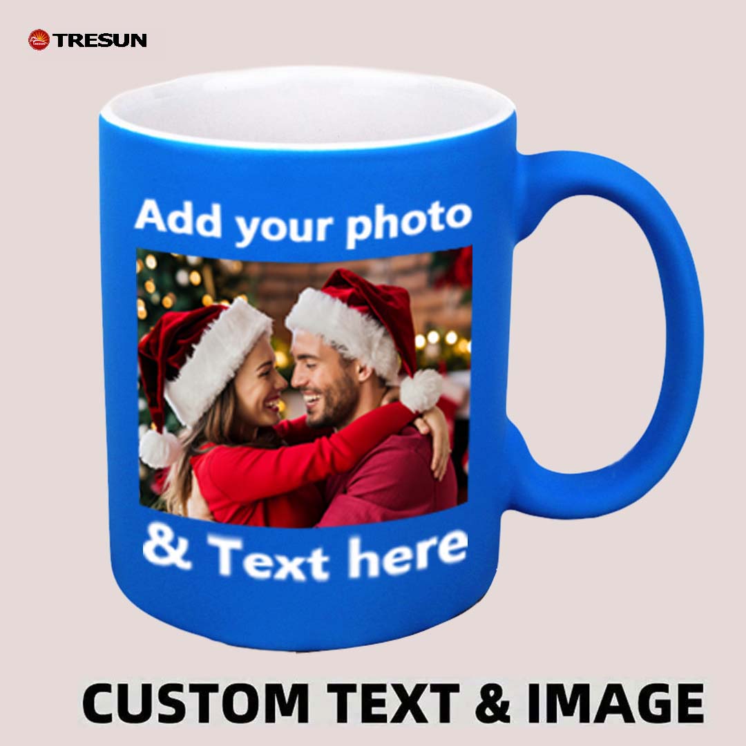 Custom photo text logo Gift fluorescent mug