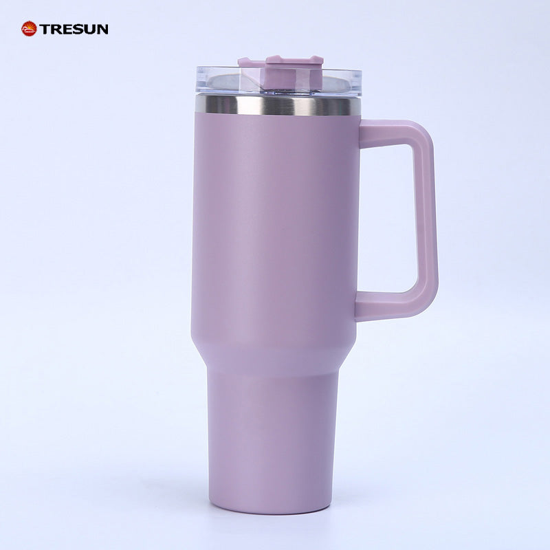 40oz Car cup with handle Insulated cold Bullion cup thermos cup