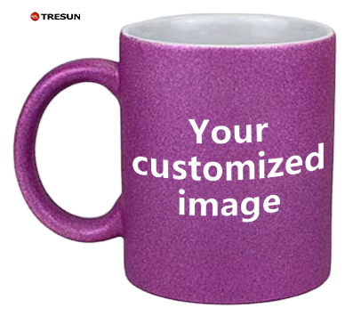 Custom picture text logo gift flash mug