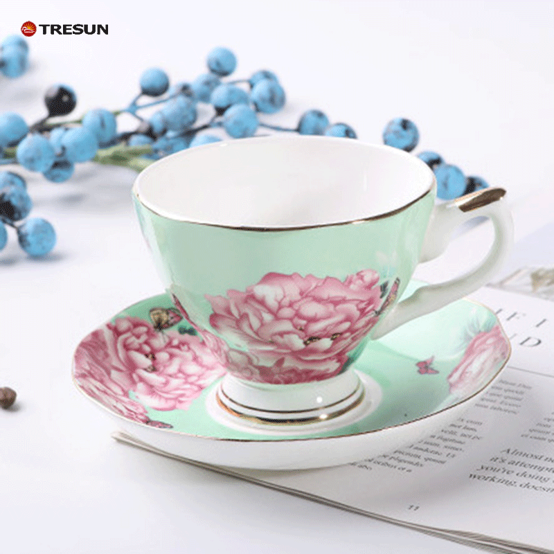 Bone China coffee cup and saucer set