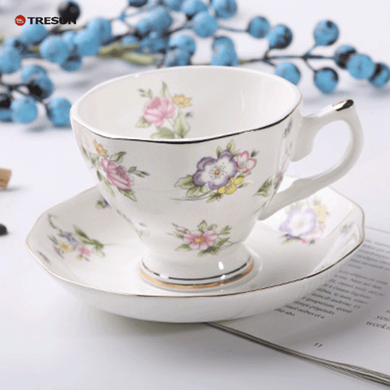 Bone China coffee cup and saucer set