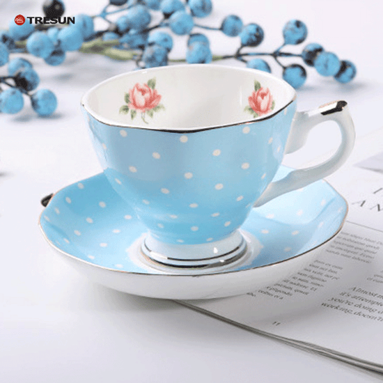 Bone China coffee cup and saucer set