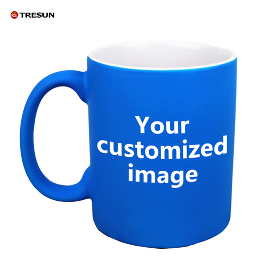 Custom photo text logo Gift fluorescent mug